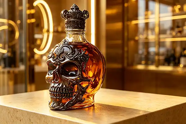 What is the story behind the skull bottle?